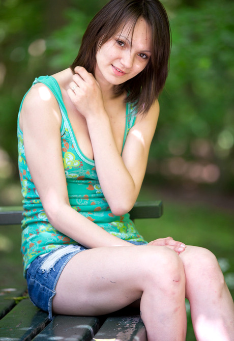 Cute Pale Amateur Outdoors