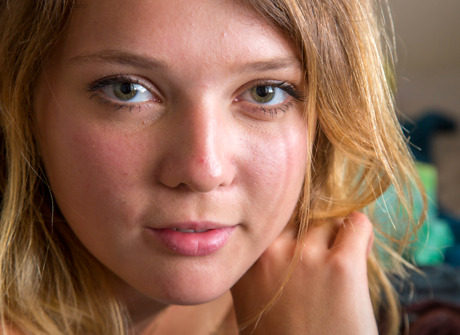 Lily V in Tan Lines by Abby Winters