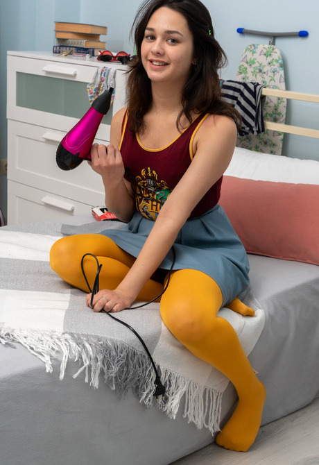 Petite amateur cutie Zhenna undressing and teasing naked