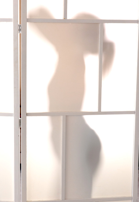 Petite brunette Alicia G peeling off jeans and teasing naked in mirror - 7 of 16