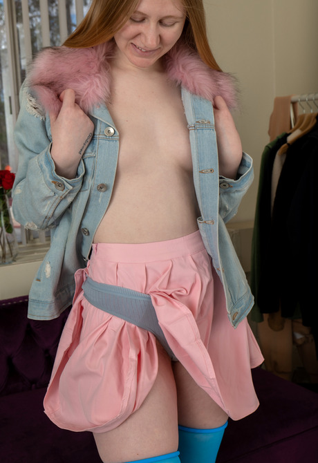 Naughty amateur teen Katie C toying pussy in bedroom - 3 of 16