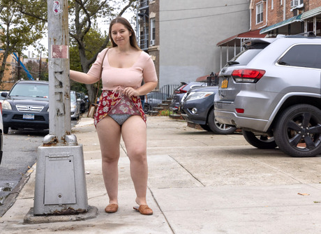 Chubby amateur girl Paige teasing in her panties in the bedroom - 4 of 12